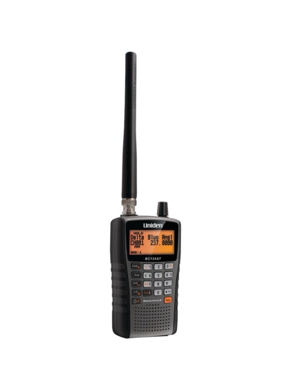 BC125AT Black Handheld Scanner with Shoulder speaker mic